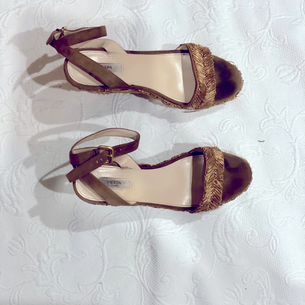 Prada wedge sandels